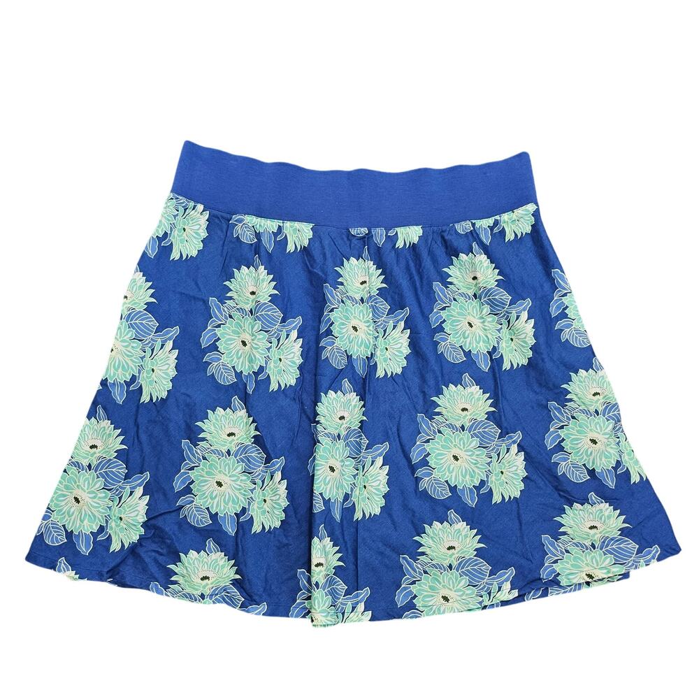 New additions maternity skirt floral blue , green sz XL
